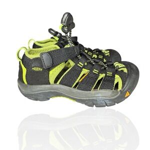 Keen Newport H2 Little Kids Shoes 10 Sandals Green Black Waterproof Toddler‎